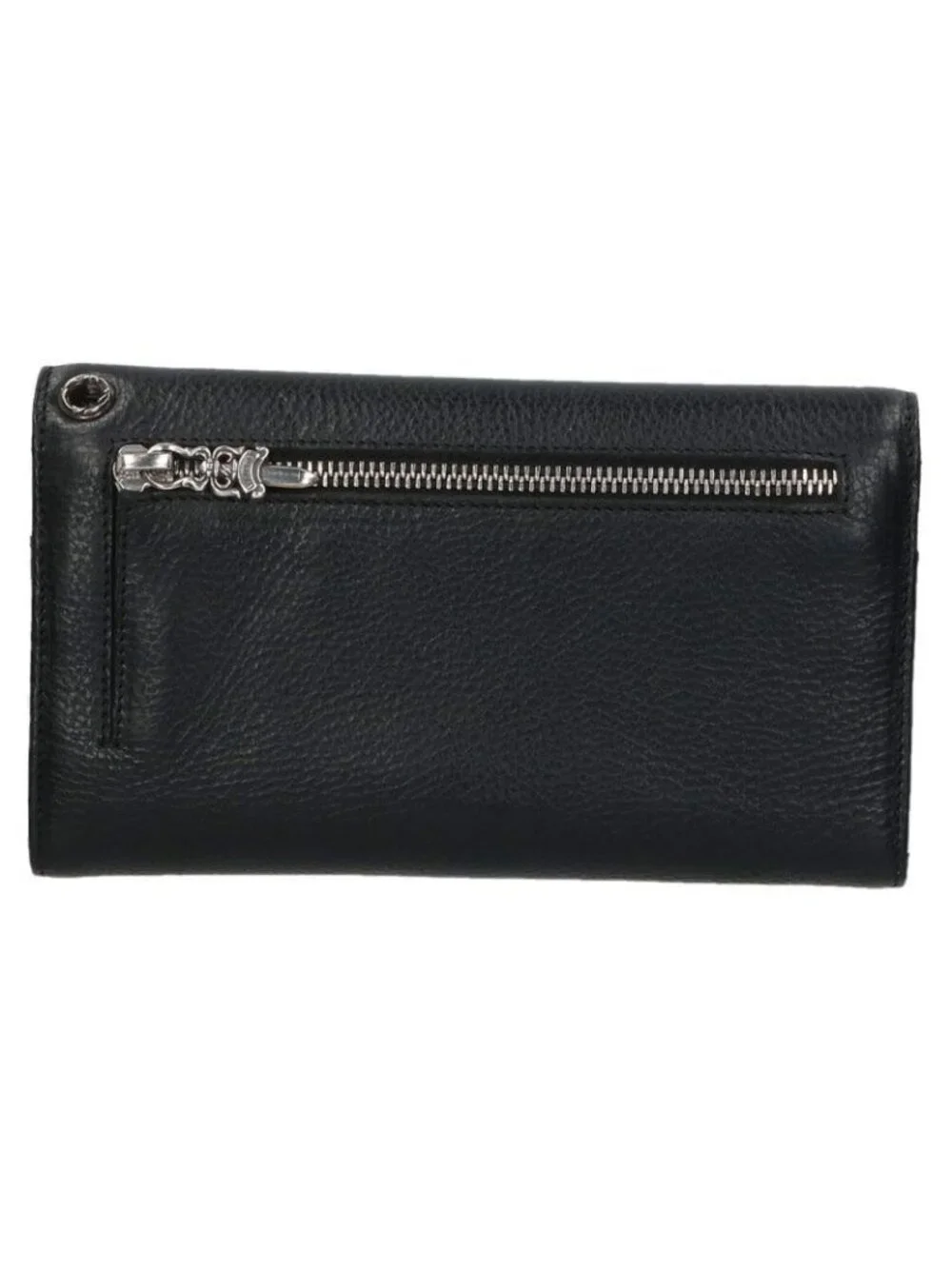 Chrome Hearts Wave Cross Ball Button Leather Wallet